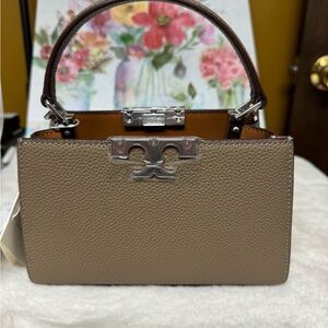 Tory burch Eleanor pebbled mini satchel